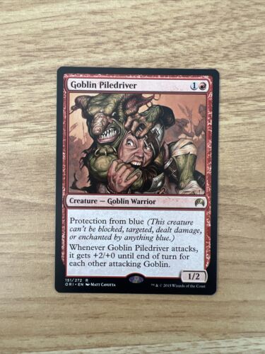Goblin Piledriver 1x FOIL ORI MTG Magic Origins Rare MINT red Goblin Piledriver 1x FOIL ORI MTG Magic Origins Rare MINT red