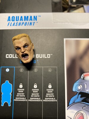 McFarlane DC Multiverse Aquaman Flashpoint Gold Label HEAD PORTRAIT -WICKED!!!