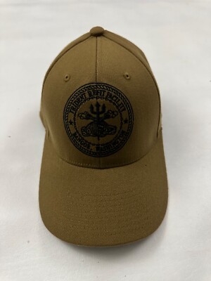 Trident Refit Facility Bangor The Corps Beige Fitted Baseball Cap Hat Size S/M