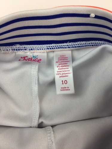 Girl's Justice Skort Size 10 Striped