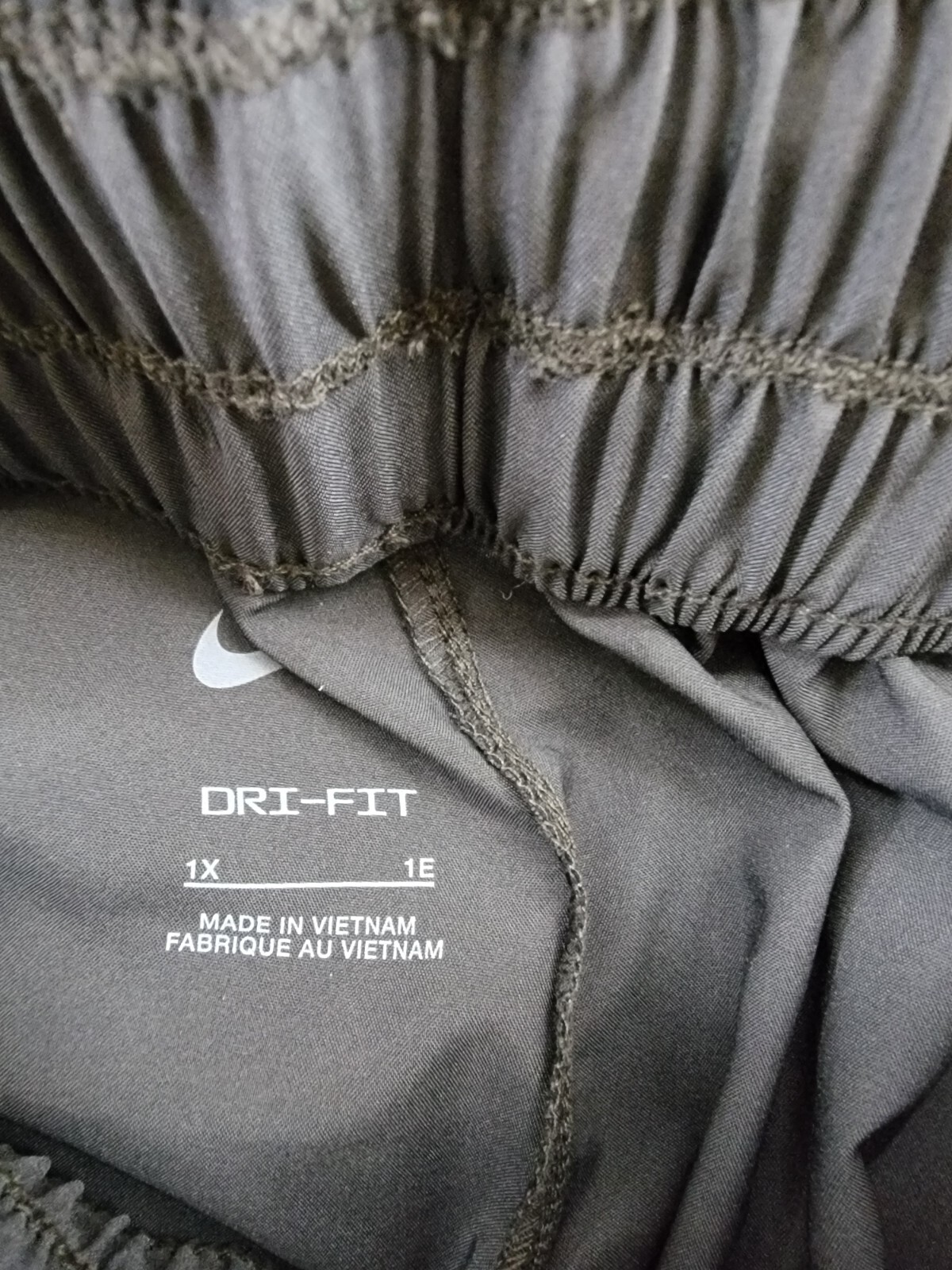 Nike Plus Size Dri-FIT One Ultra High-Waist Pants Women's 1X Black Elastic Waist - Picture 15 of 18