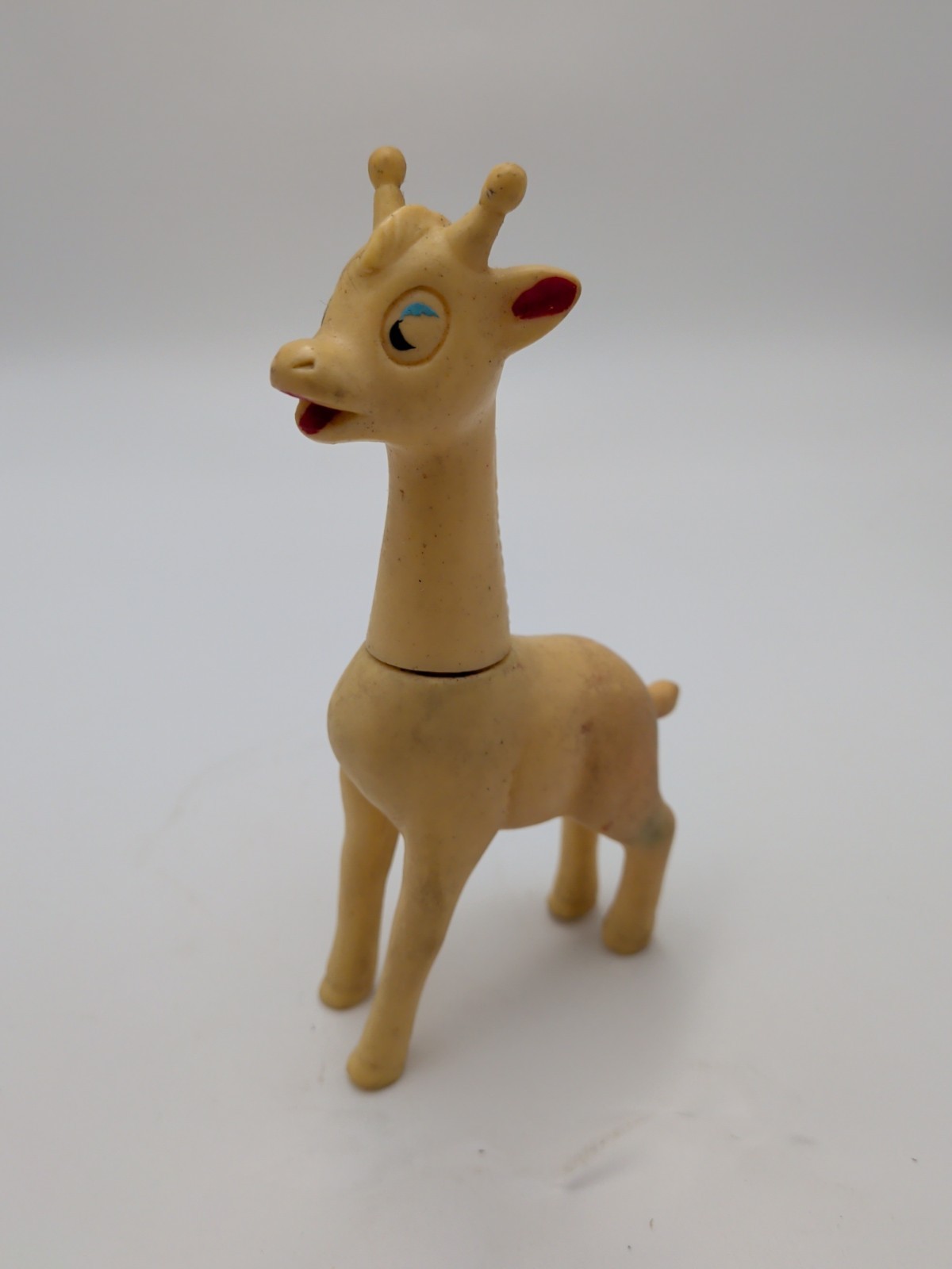 Vintage Rubber Squeaky Giraffe toy, 1960's