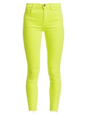 

Женские желтые джинсы скинни J BRAND, Желтый, JB000629