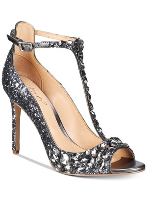 

JEWEL BADGLEY MISCHKA Женские серые сандалии Conroy с миндалевидным носком на шпильке, Серый, JW2116
