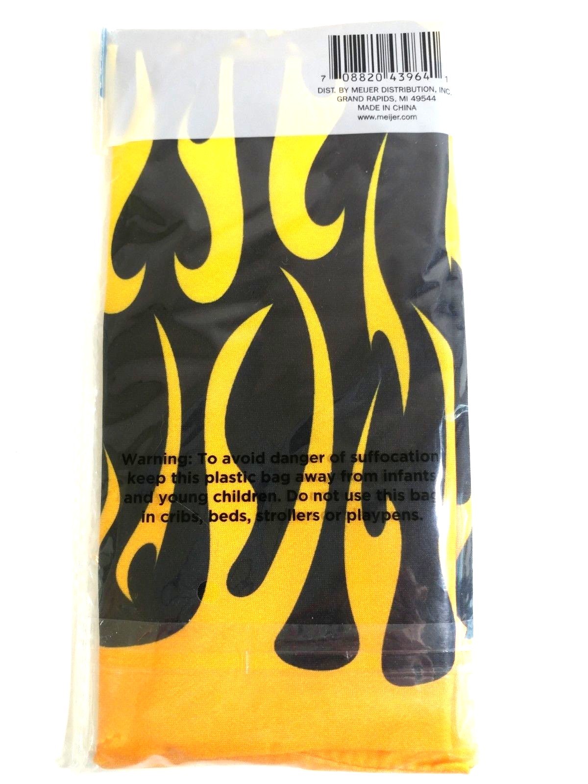 Book Cover Super Stretch Reusable flames orange yellow black new