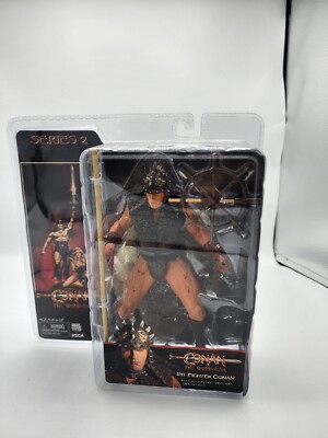 RARE NECA CONAN THE BARBARIAN MOVIE PIT FIGHTER ACTION FIGURE SEALED ARNOLD SC 2