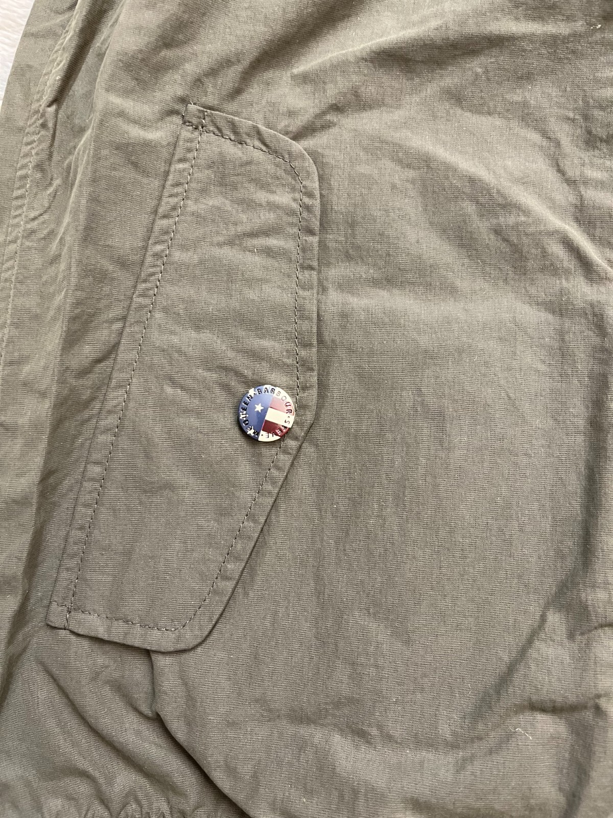 Pre-owned Barbour Steve Mcqueen Rectifier Harrington In Sage British Luxury