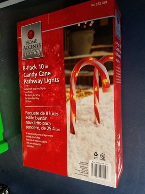 SET 8 CHRISTMAS HOME ACCENTS YARD CANDY CANE 10