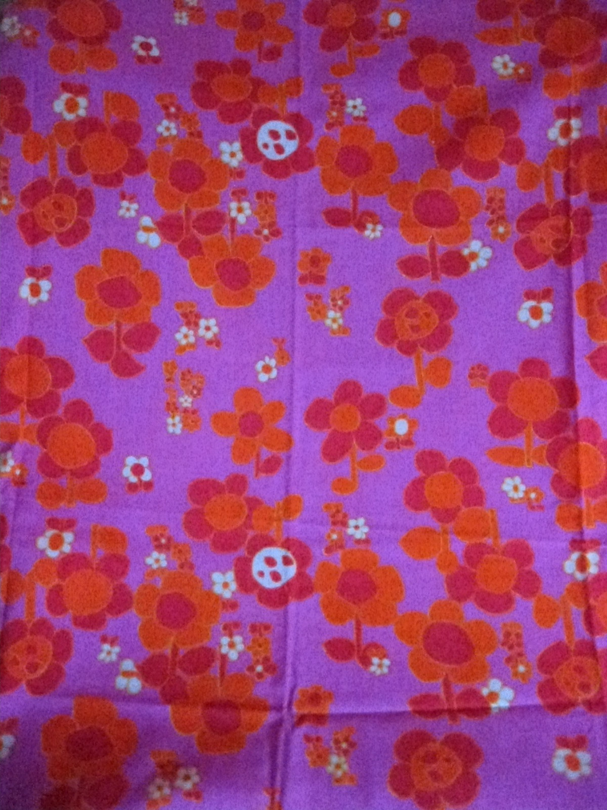 Vtg.Von Hamm Young (VHY) Hawaiian Textiles Pink Floral Print Fabric 2yds+22