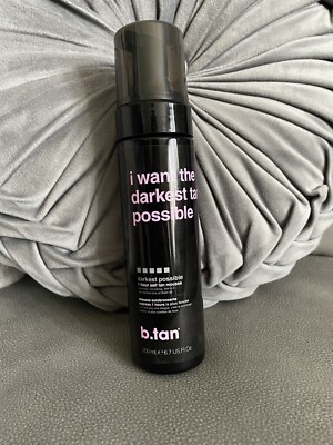 I WANT THE DARKEST TAN POSSIBLE B TAN DARKER 6.7 FL OZ, self tanner. Discounted!