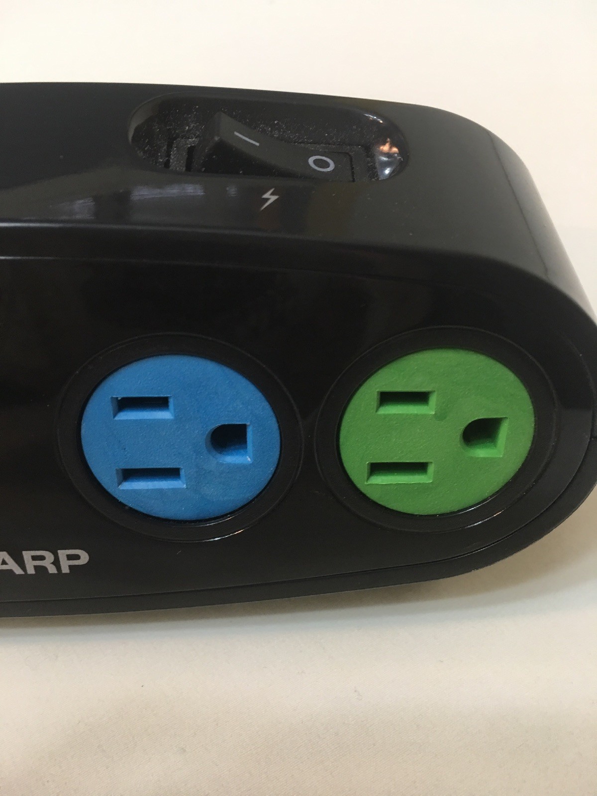 Sharp Bedside Alarm Clock with 1 Rapid Charge USB and 2 AC Outlets Ships from US