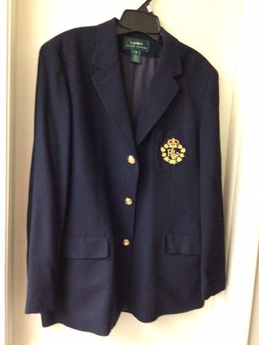 スーツ POLO RALPH LAUREN Women Suit Jackets 211795348002 Dark Blue Polo Ralph Lauren Monogram knit blazer - Dark Blue