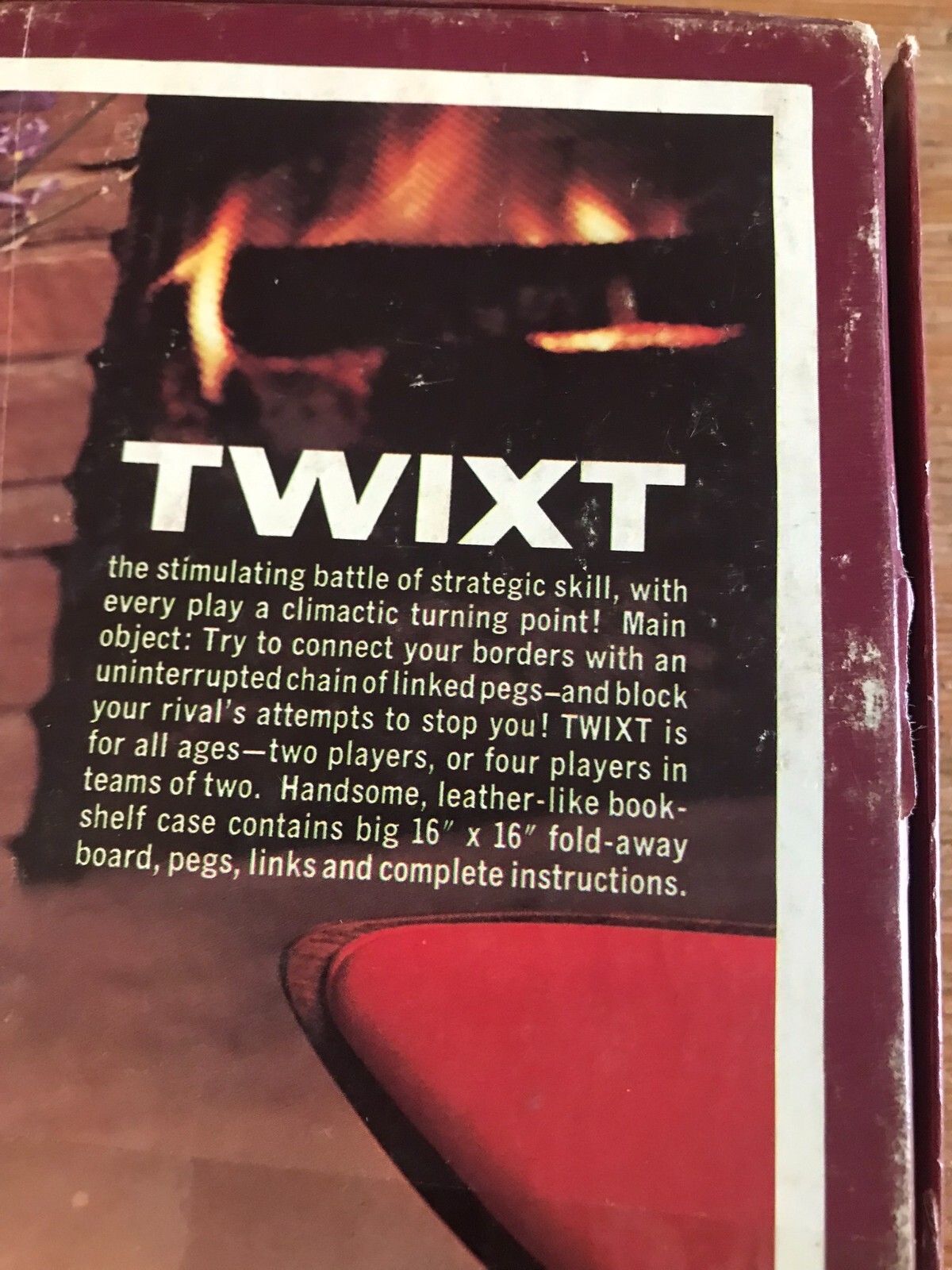 Twixt Board Game  Vintage Avalon Hill Bookshelf Game 1976 Version