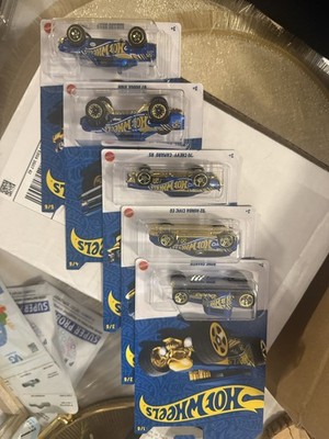 ホットウィール 58th Anniversary BLUE & GOLD 6種 ホットウィール 58th Anniversary BLUE AND GOLD SERIES 1 5台