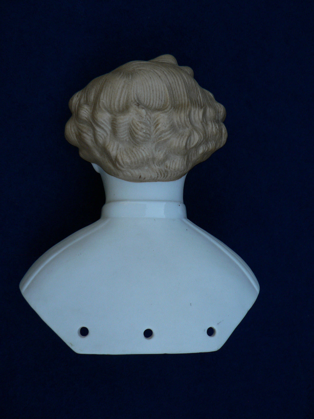 Antique Rare Dresden Parian Man Doll German Boy Excellent 19.5