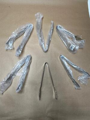 6x Pack Lot Hubert 9'' Stainless Steel Buffet Serving Tongs Professional Kitchen