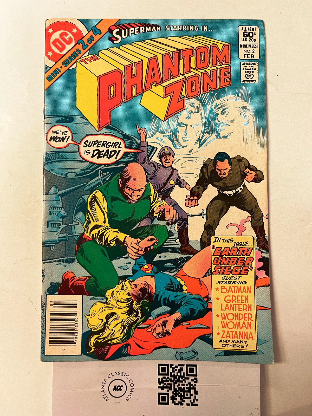 The Phantom Zone #2 NM DC Comic Book Superman Supergirl