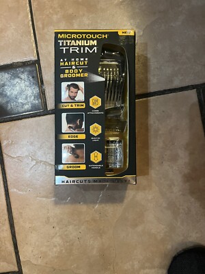 MICROTOUCH TITANIUM TRIM AT HOME HAIRCUT & BODY GROOMER BRAND NEW
