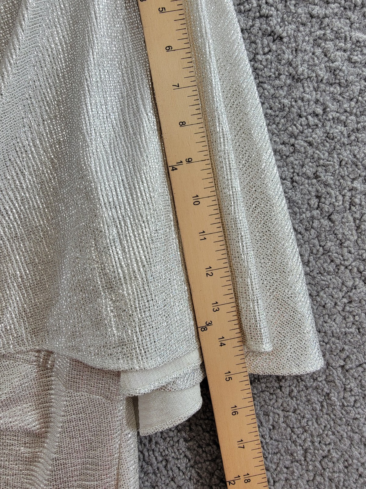 Lauren Ralph Lauren Twist-Front Cape-Overlay Gown Women's 8 Winter Cream V-Neck - Picture 5 of 18