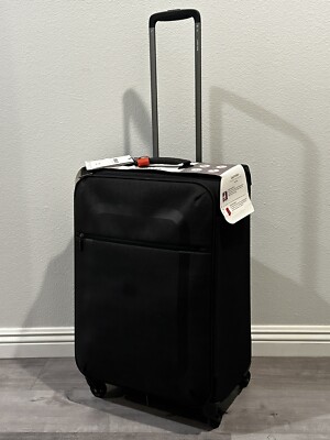 New DELSEY Dauphine 25  Check-in Luggage Black W/lock 23.25 x17 x11.5 