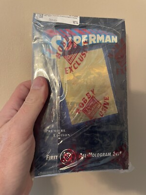 1996 Fleer/SkyBox Superman Premier Edition All Hologram Hobby Box Factory Sealed