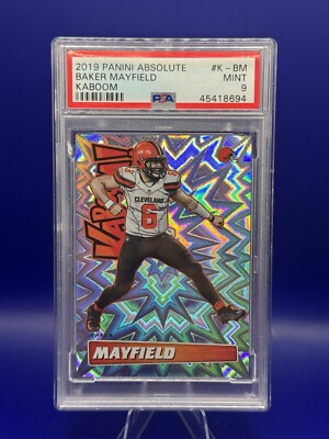 2019 Panini Absolute KABOOM Baker Mayfield #K-BM  Browns PSA 9