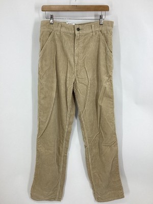 CARHARTT MENS SIMPLE CORD PANT CORDUROY TROUSERS SIZE W30 L32 ECRU RRP £100 IB