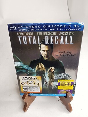 Total Recall (Blu-ray 2012 Unrated Extended Director's Cut w Slipcover) NEW