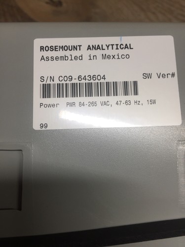 Rosemount 1056-03-22-38-AN Analyzer 84-265v-ac 15w