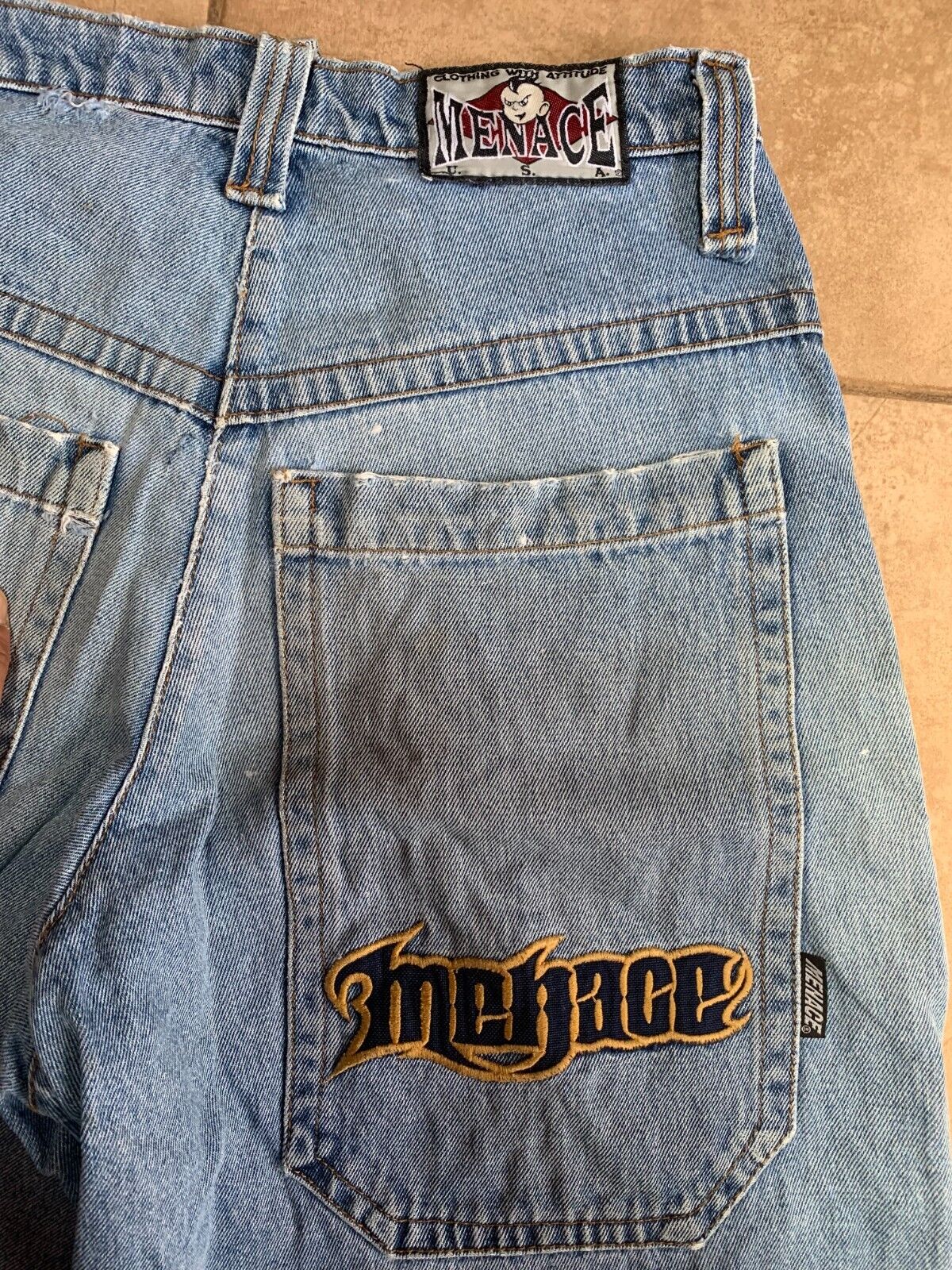 Menace | Original 90s vintage baggy rave wear, phat pants Menace | Original 90s vintage baggy rave wear, phat pants