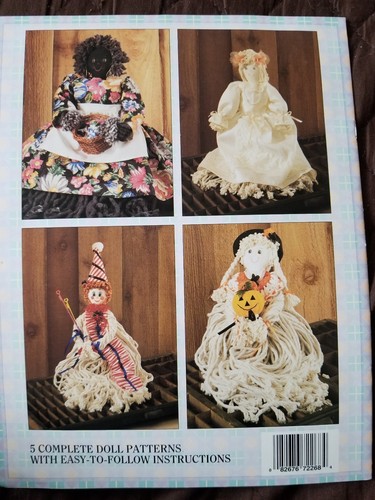 Lot of 4 Rag Mop Doll Pattern Books, Mopettes 1&2, Critters Musical, 27 Patterns