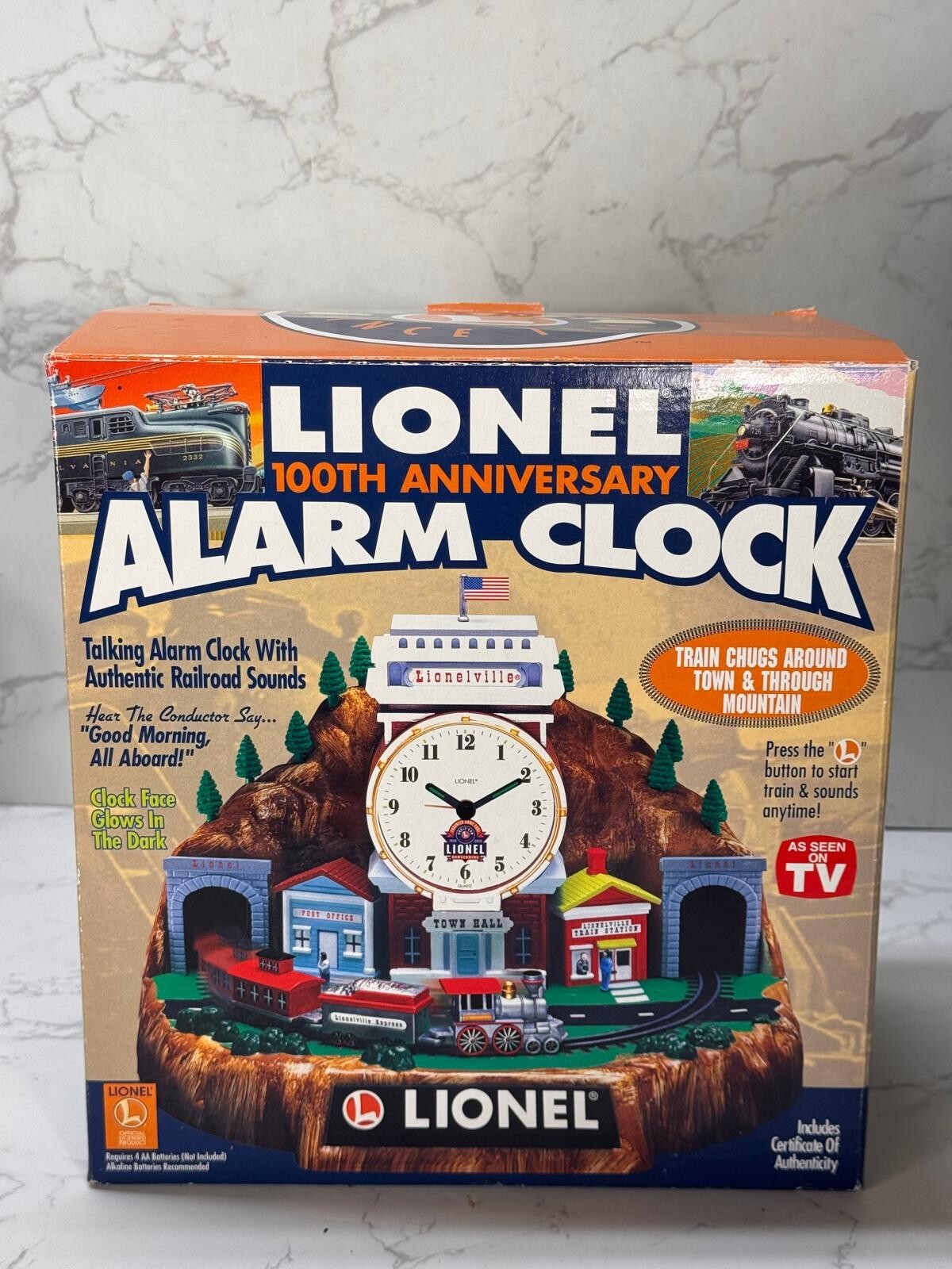 Lionel Trains 100th Anniversary Animated Talking Alarm Clock