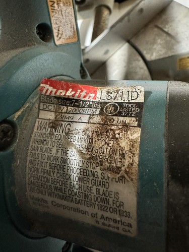 MAKITA 18V 7-1/2 IN MITER SAW