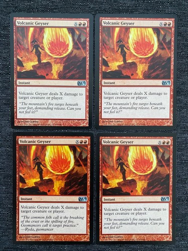 Volcanic Geyser (x4) NM Magic 2014 2013 Magic The Gathering