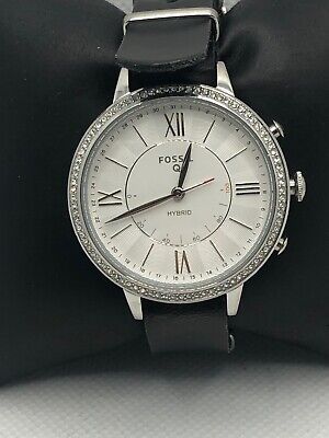 Fossil Q FTW5007 Women Black Leather Analog Silver Dial Hybrid Smart Watch HK352ã®eBayå
¬èªæµ·å¤é販ï½ã»ã«ã¤ã¢ã³
