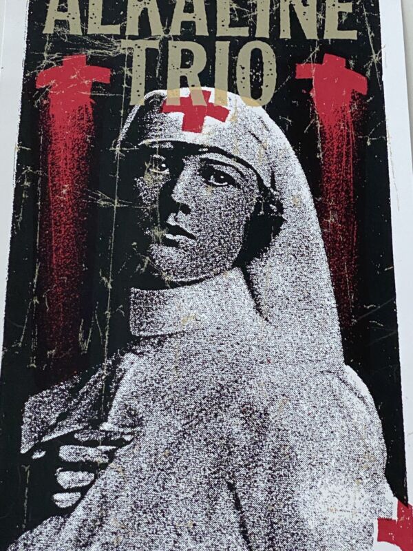 Alkaline Trio Thrice Christ Nurse Baltimore Signed /100 Original Concert Poster