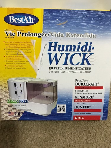 New BEST AIR D18-C Humidifier Wick Filter Duracraft Sears Hunter Kenmore RPS NIB