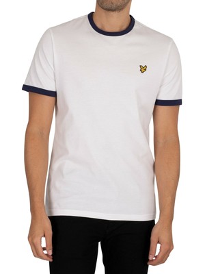 

Мужская однотонная футболка Lyle - Scott из органического хлопка, белая, Белый, TS705VOG-Z660