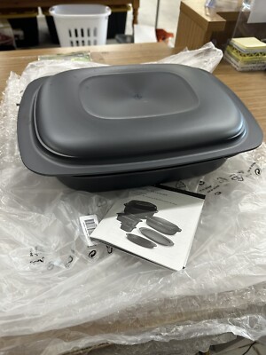Tupperware Ultra Pro Lasagna Pan 3.5 Quarts + Lid Freezer Oven Microwave New