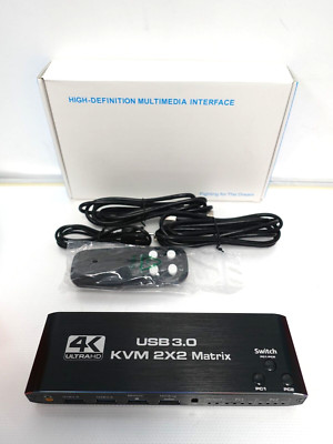 4K Ultra HD USB 3.0 KVM 2X2 Matrix, Model:  K3-1