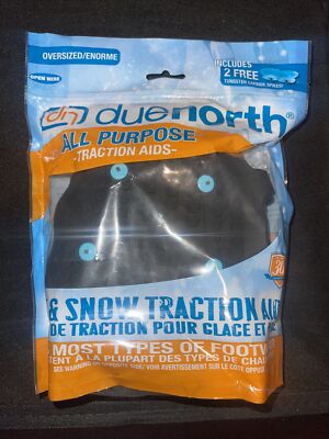 Due North All Purpose Ice & Snow Traction Aid Shoe Cover Size (Oversized)