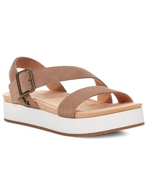 

KOOLABURRA Womens Beige By Ugg Serah Босоножки без шнуровки на платформе с ремешком на пятке, Бежевый, 1118584