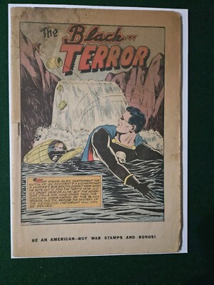 Exciting Comics #34 Black Terror Cvrless Nice Pages Nedor Golden Age