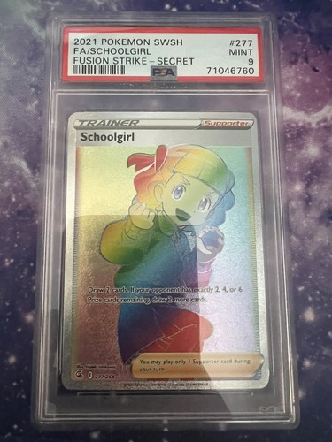 Pokemon Schoolgirl 277/264 PSA 9 2021 SWSH Fusion Strike 277 Pokemon Schoolgirl 277/264 PSA 9 2021 SWSH Fusion Strike 277