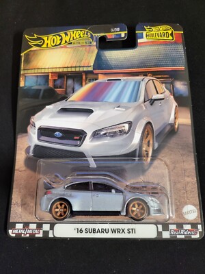 2024 Hot Wheels Premium Boulevard #xx '16 SUBARU WRX STI Gray New Near Mint