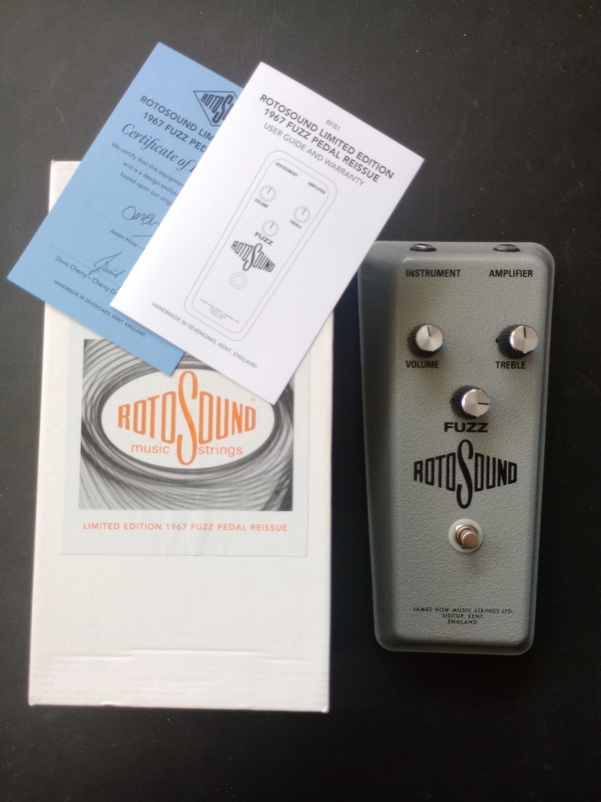 Rotosound Fuzz RFB1 Limited Edition 1967 Fuzz Pedal Reissue