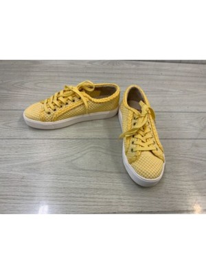 

SAM EDELMAN Женские желтые вязаные спортивные кроссовки Elena с круглым носком на платформе 7,5 м, Желтый, H0295F1