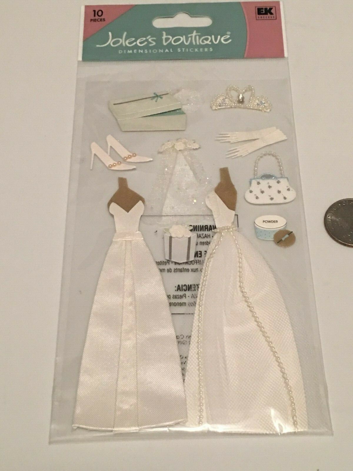 Jolee's Boutique Bride & Groom Dimensional Stickers - NEW