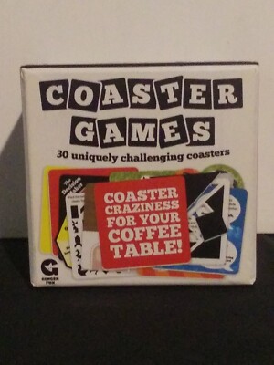 Ginger Fox 30 wipe-clean Coasters Thinking Mind Games trivia puzzle Challenges++