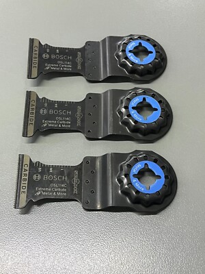 Bosch 1-1/4'' Starlock Oscillating Multi Tool Carbide Plunge Cut Blade- OSL114C-3
